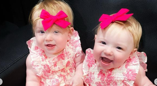 Colton Dixon's twin girls. 