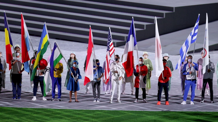 olympic flag bearers