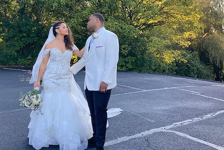 Christian rapper Aaron Cole on his wedding day. 