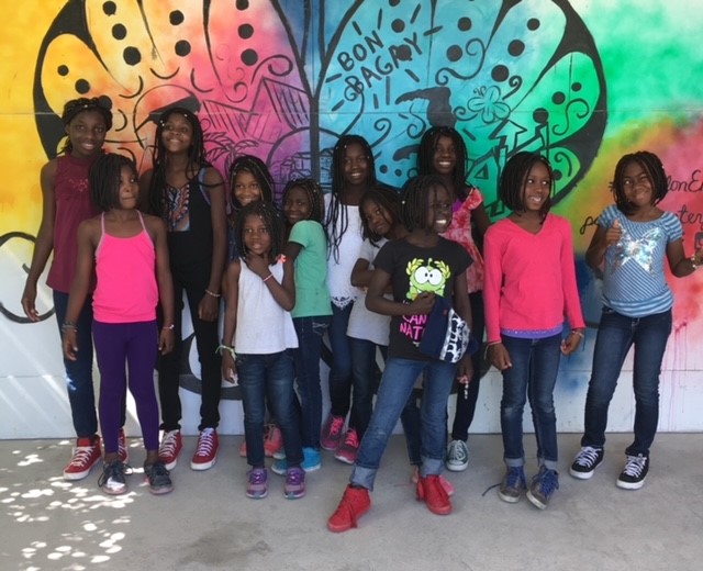 Girls in Haiti that are part of the Beauty Out of Ashes ministry. 
