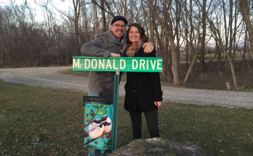 Ben McDonald from Sidewalk Prophets with wife Carie