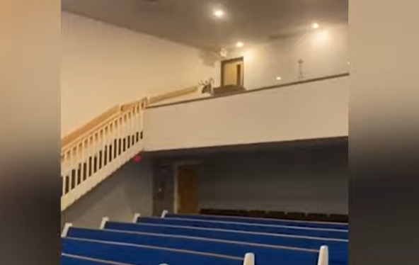 A buck got inside a Michigan church. 