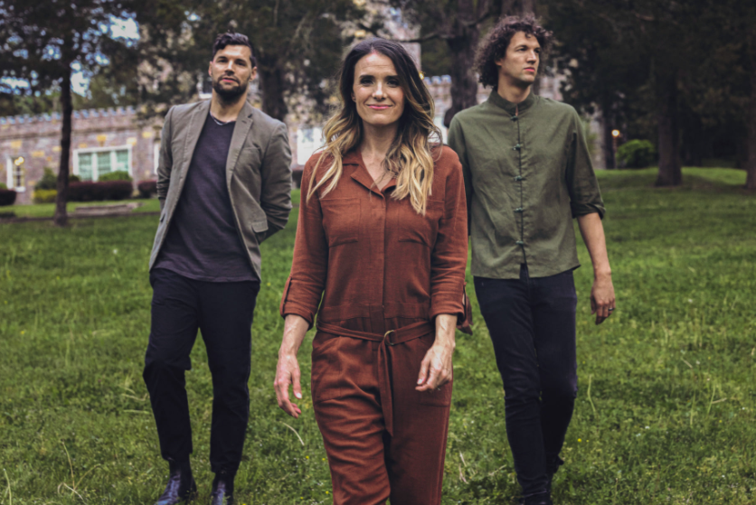Rebecca St. James with her brothers Luke and Joel Smallbone.