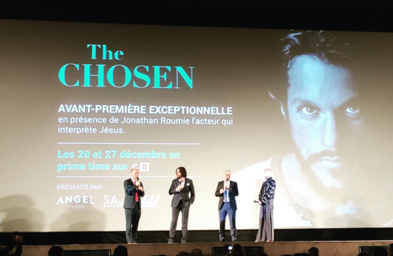 The Chosen TV series premiere in Paris, France. 