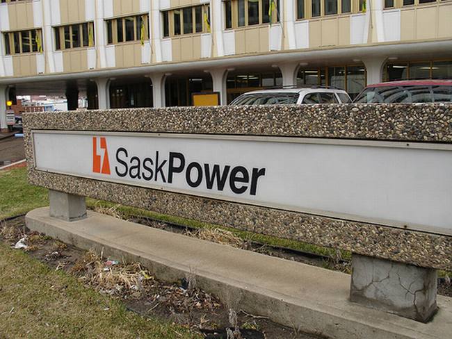 a saskpower sign