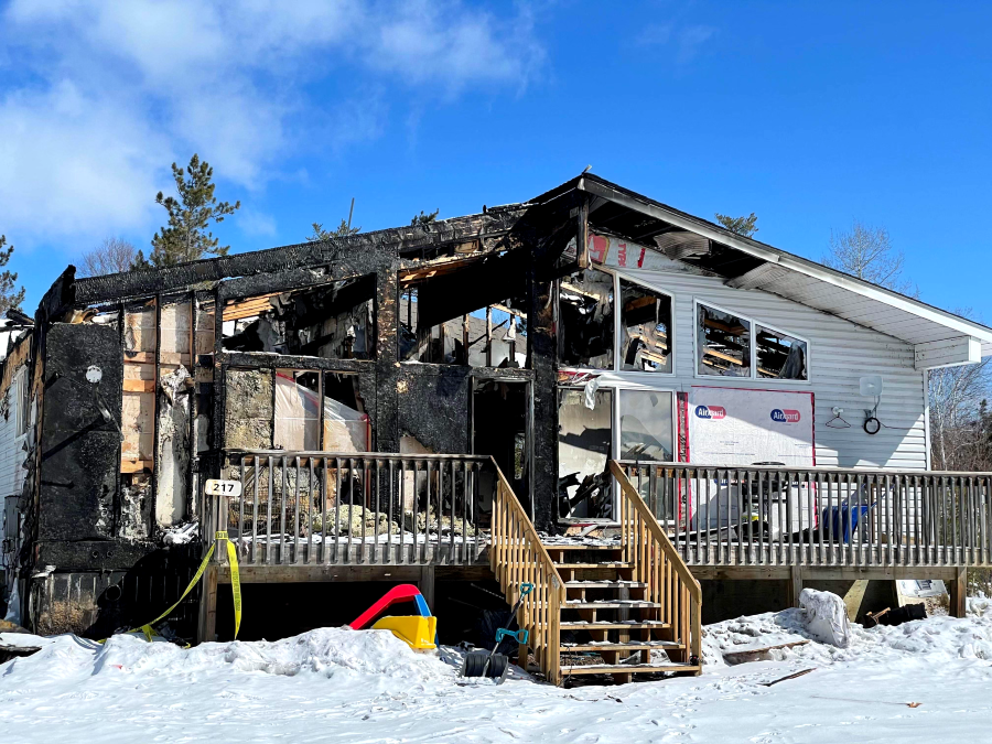 Burnt home in Eagle Lake