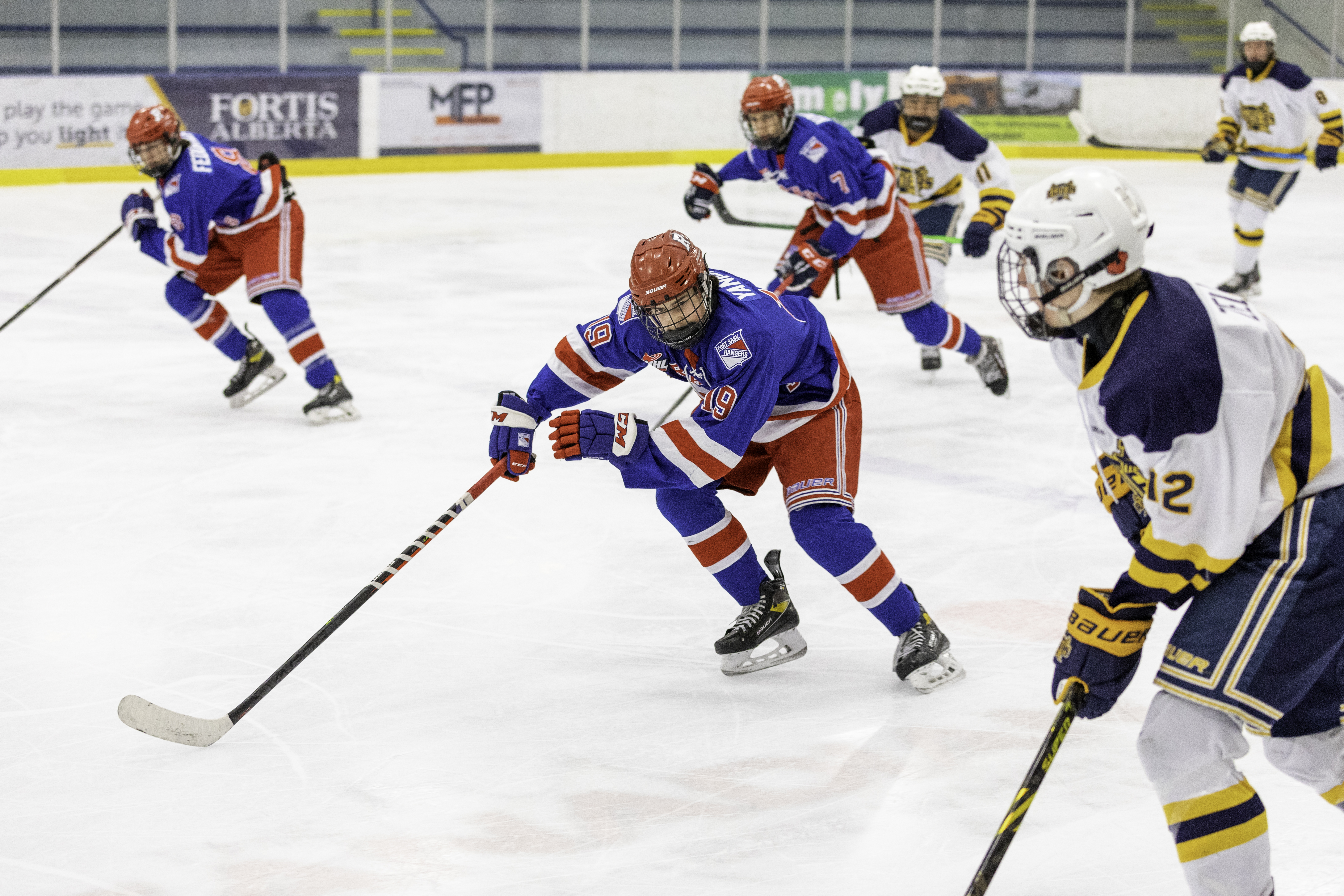 The Fort Saskatchewan Rangers playing St. Albert.