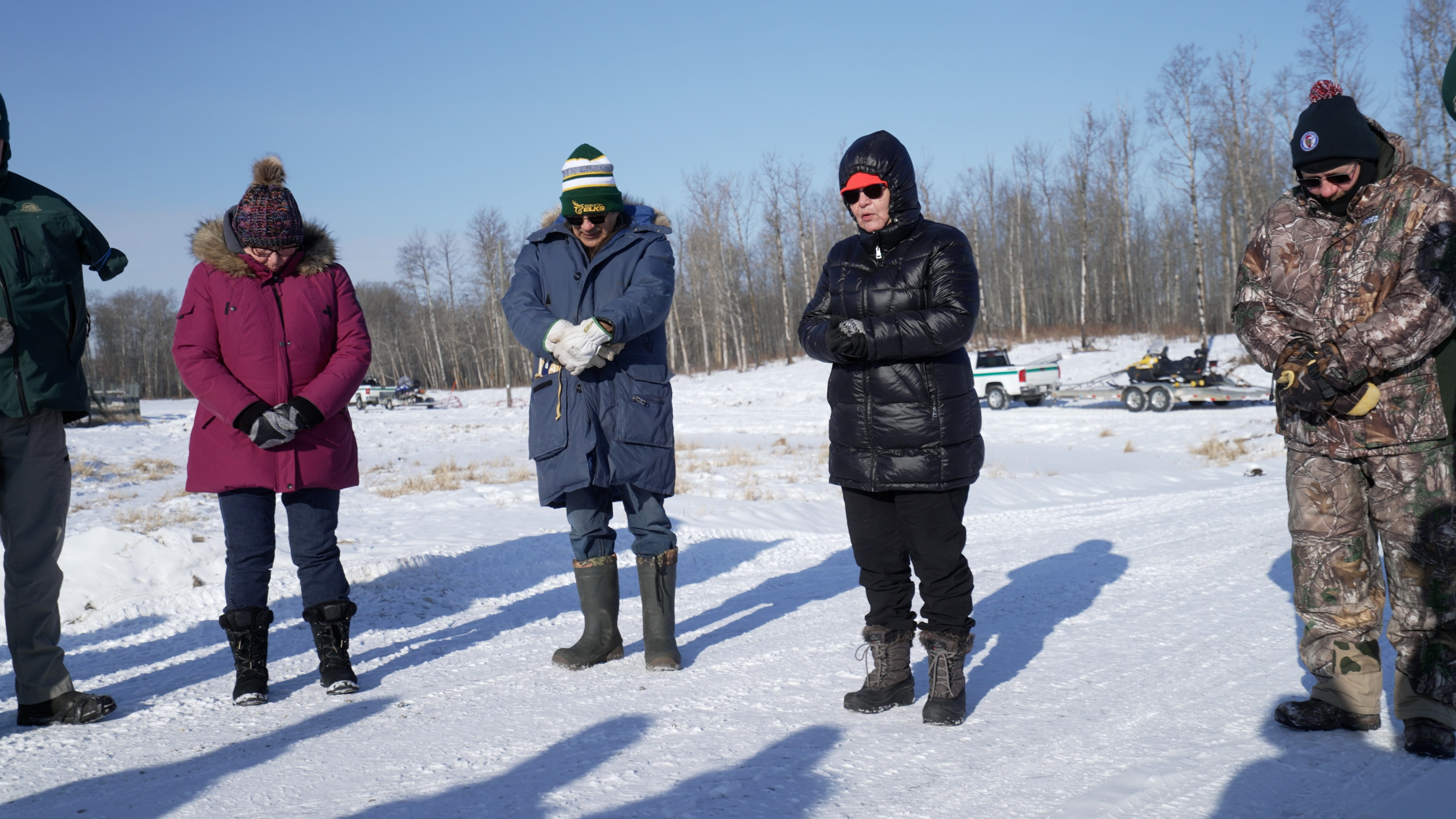 A Blessing ceremony welcomed the return of Bison to Traditional Métis lands at Métis Crossing