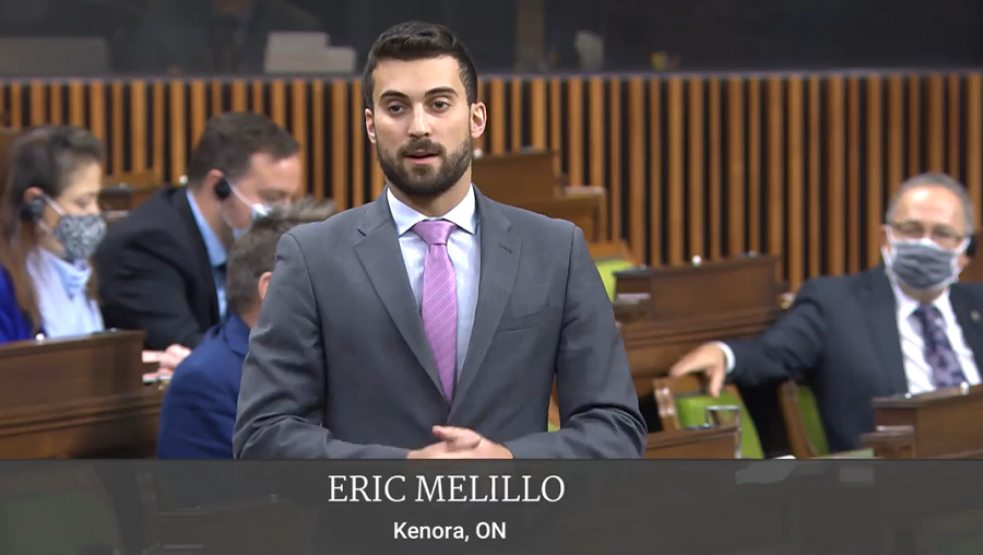 Eric Melillo, MP for Kenora
