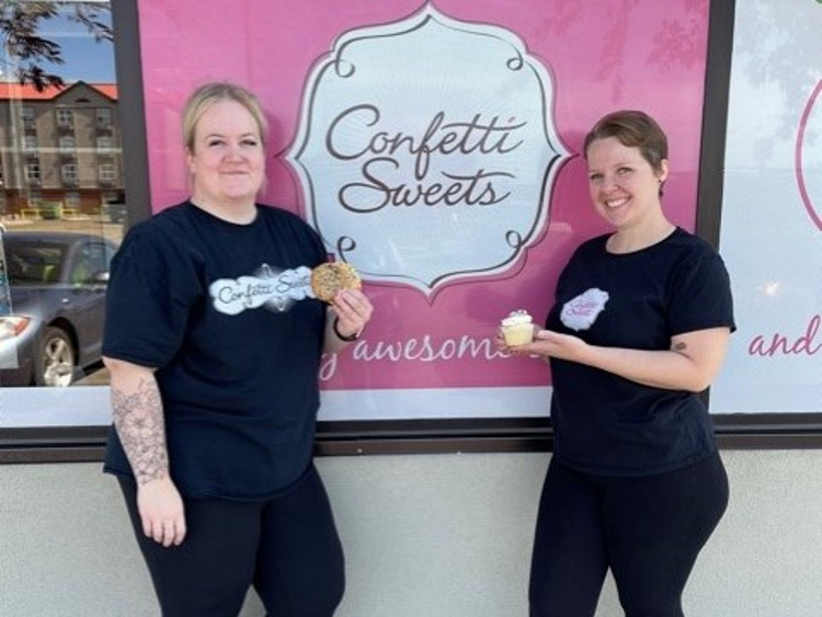 Danielle Power and Andrea Brousseau from Sherwood Park's Confetti Sweets . Photo supplied.