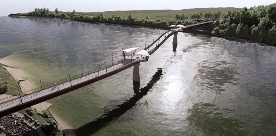 Proposed footbridge in Strathcona County