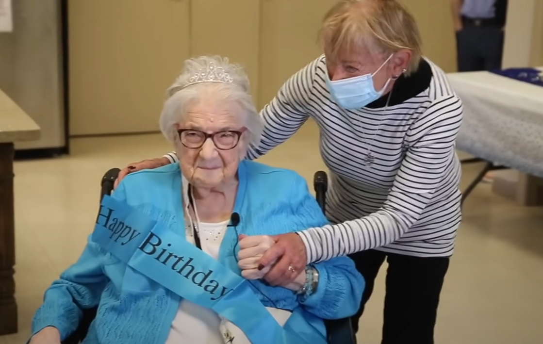Gerda Cole reuniting with her daughter Sonya Grist after 80 years. 