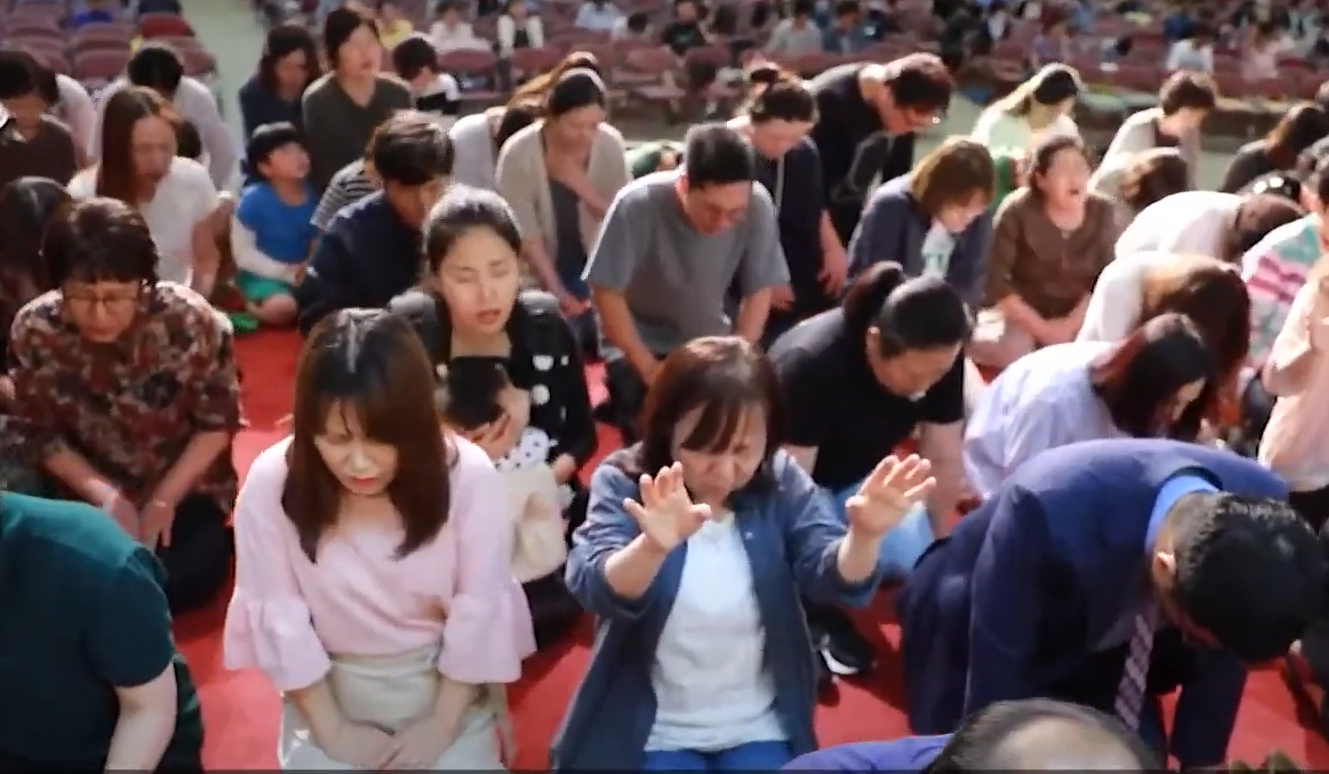 South Korean Christians praying for revival
