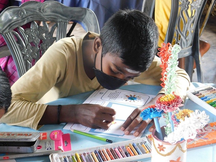 One of the sponsor children through CCI in Sri Lanka. 