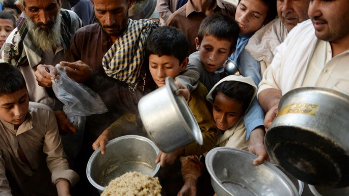 Photo from FMI, hungry people in Afghanistan