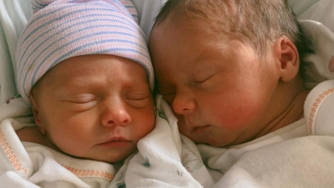 Lead singer of Rend Collective welcomes these precious twins. 
