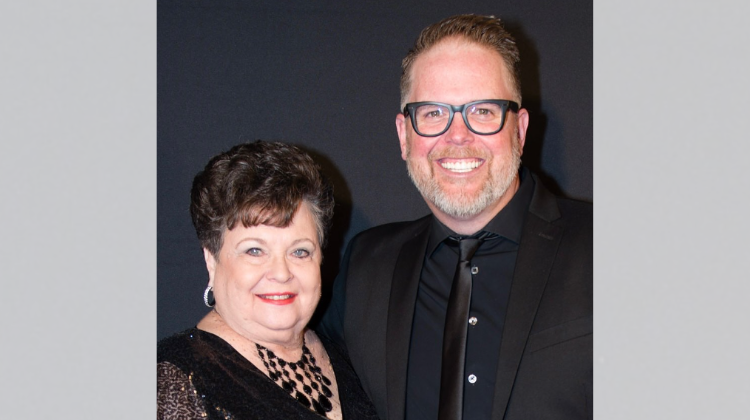 Bart Millard with his mom, Adele. 
