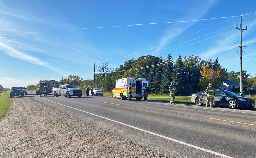 No injuries in late afternoon fourvehicle fender bender west of