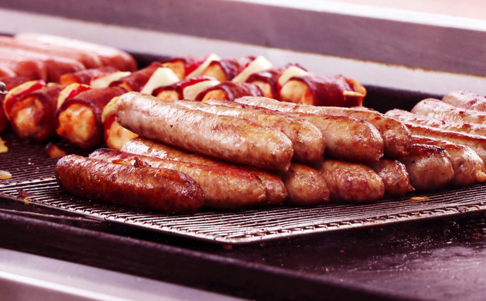 hotdogs on the bbq