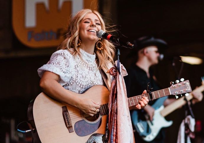 Anne Wilson on stage during one of her concerts