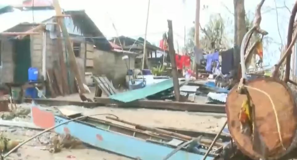 Some of the destruction caused in the Philippines after Typhoon Noru. 