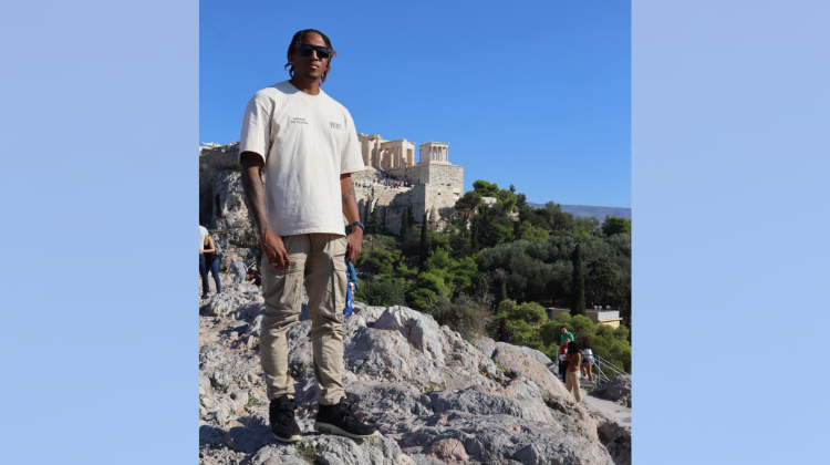 Lecrae on a recent trip to the Holy Land. 