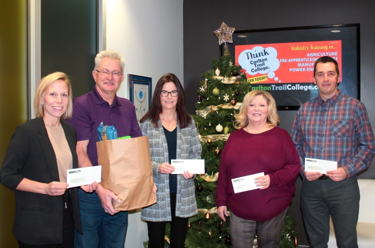 Carlton Trail Food Bank donation
