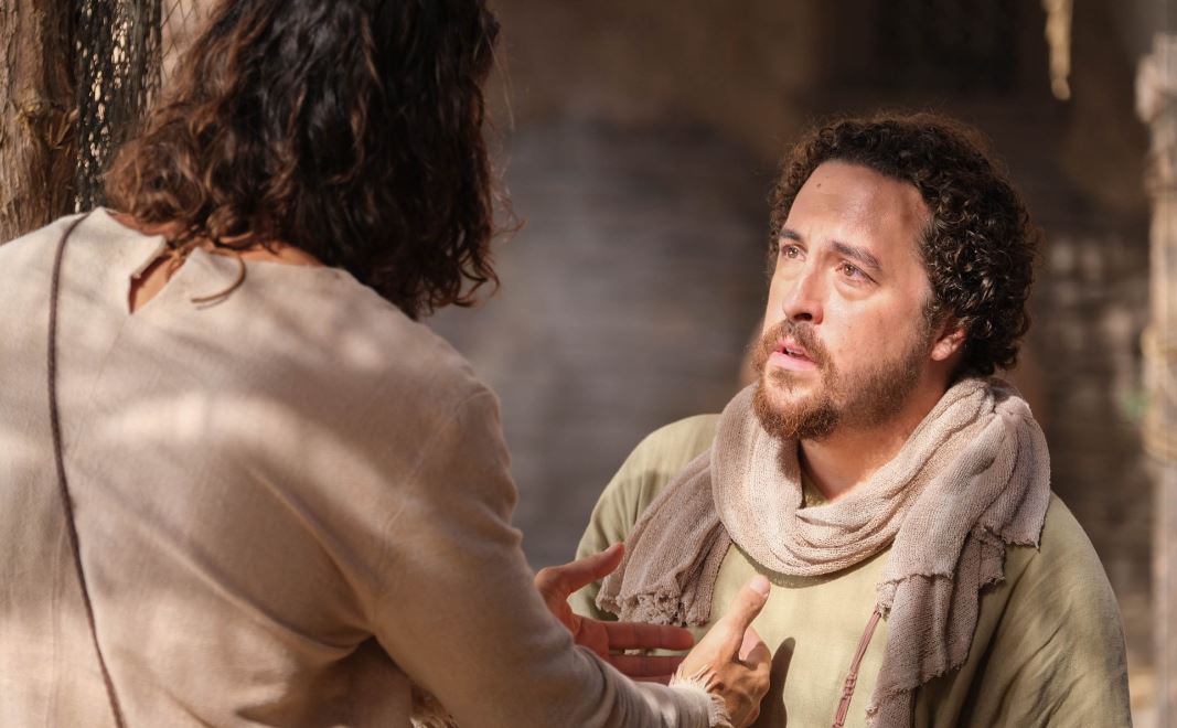 Little James and Jesus in The Chosen TV series. 
