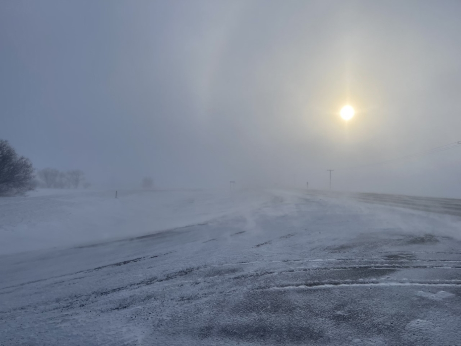 Blizzard conditions in a file photo