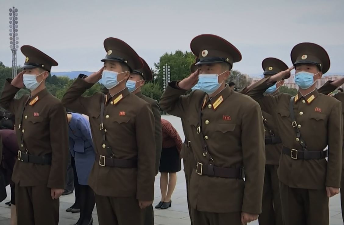 North Korean soldiers. 