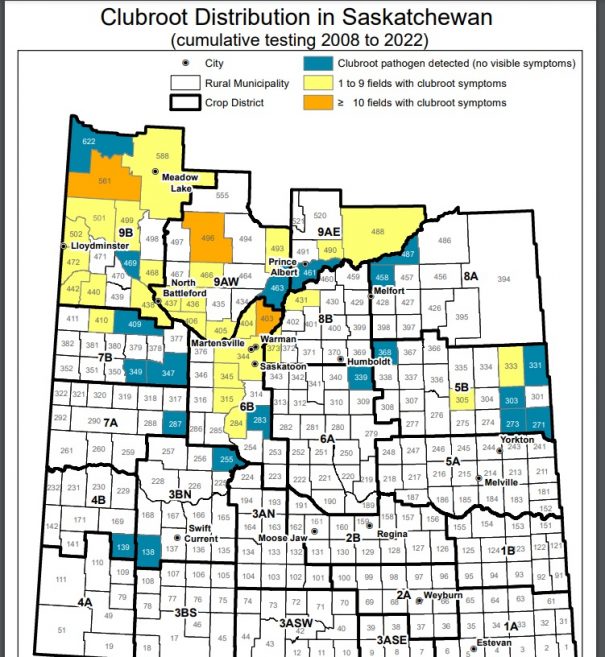 saskatchewan map highlighting affected rm's
