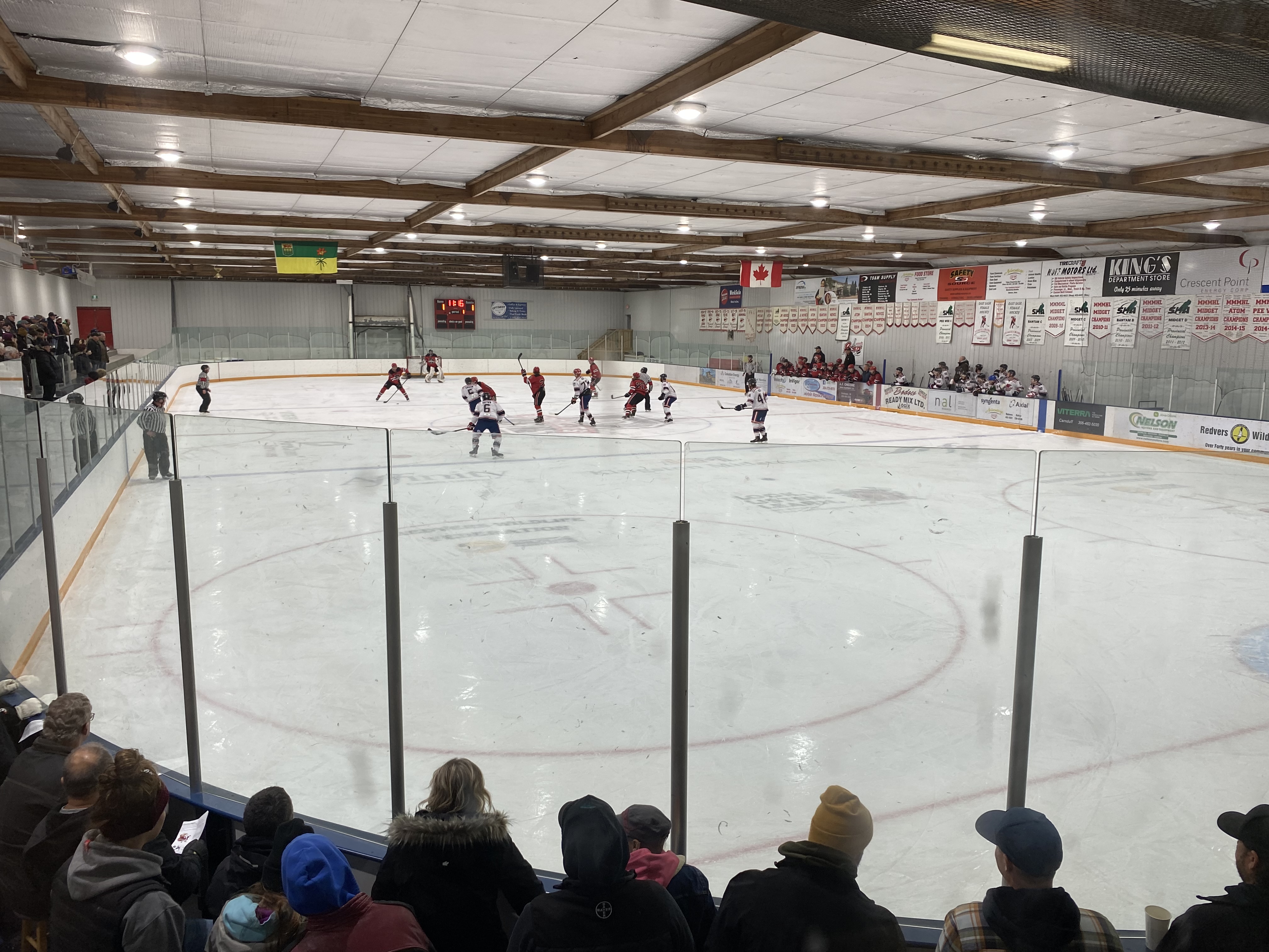 The host Redvers Rockets playing the Carlyle Cougars