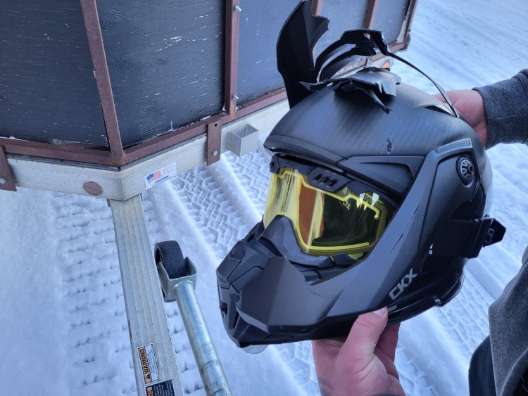 damaged helmet