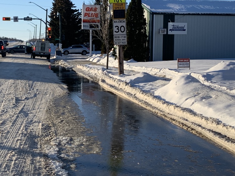 water main break