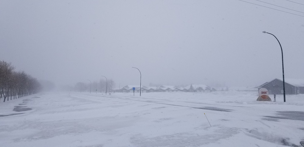 Snowy conditions