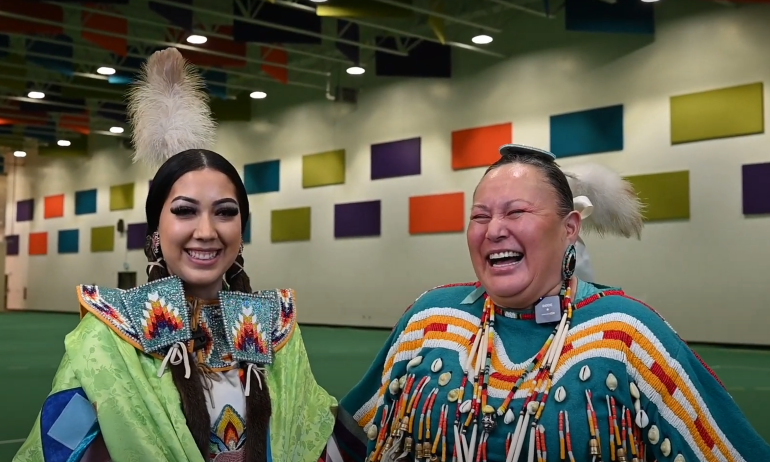 Astokomii Smith and Melodie Ayoungman 