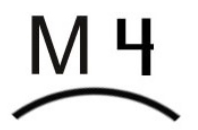 M 4 over a half circle