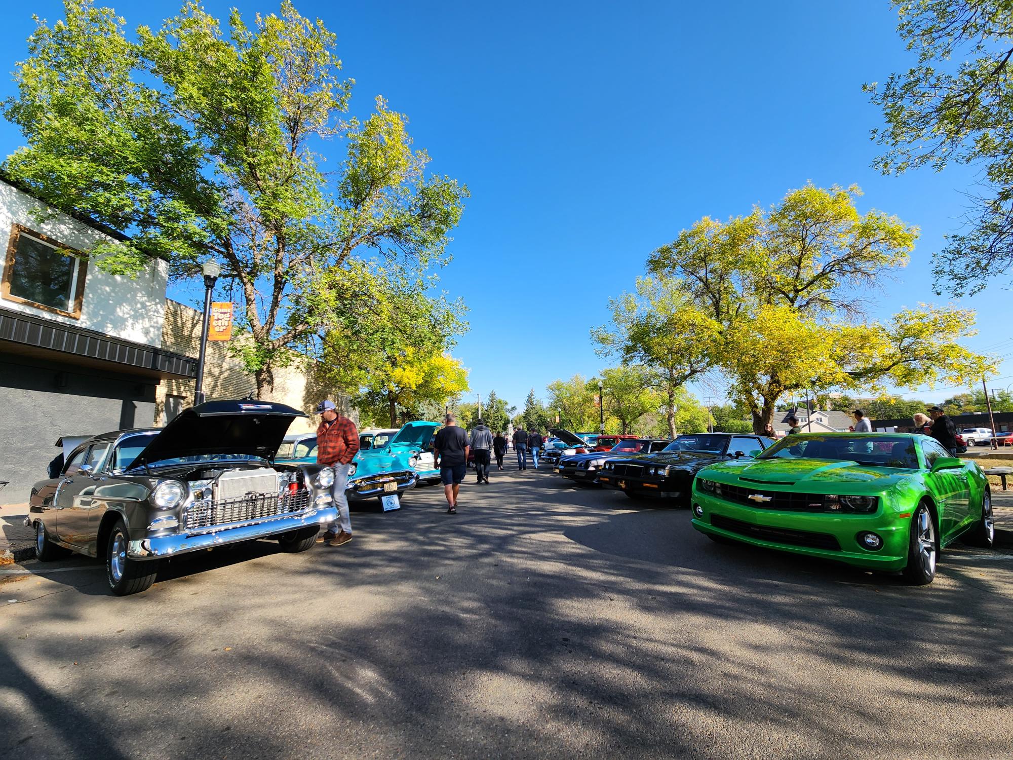 A view of the main strip at Cruisin' the Market, where all the donations came from. (photos by Hayden Micahels)