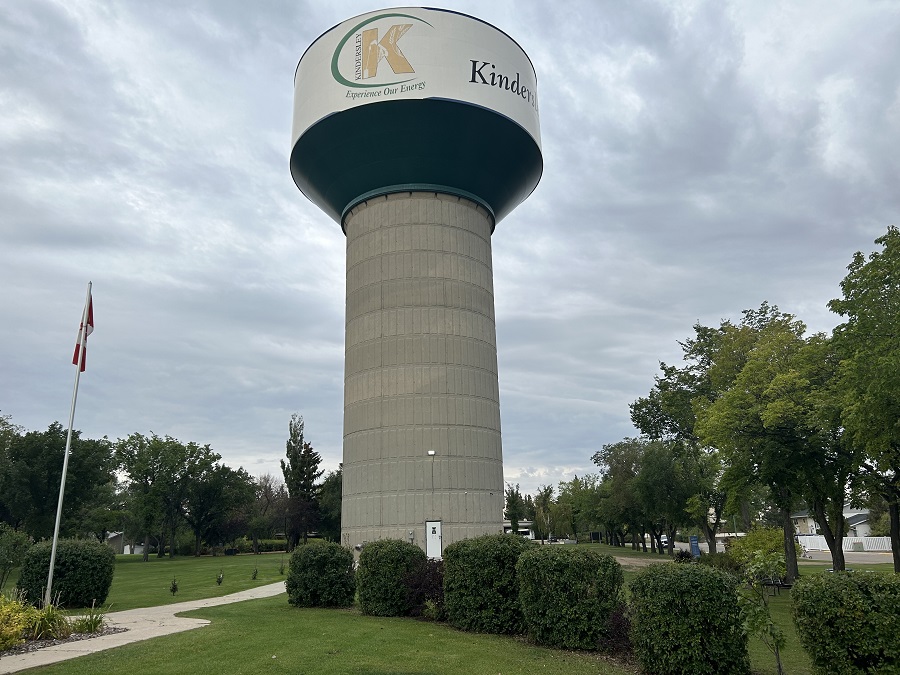 Fall Day Kindersley Water Tower Photo Cooper Douglas