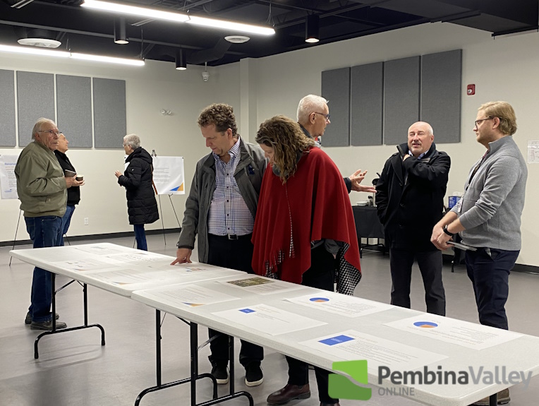 Winkler residents review public transportation study results at open