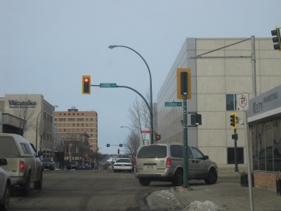 a busy city street