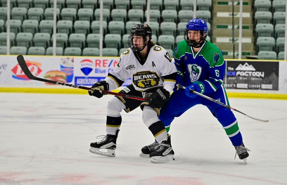 Estevan Bears and Swift Current Legionnaires play at Affinity Place 
