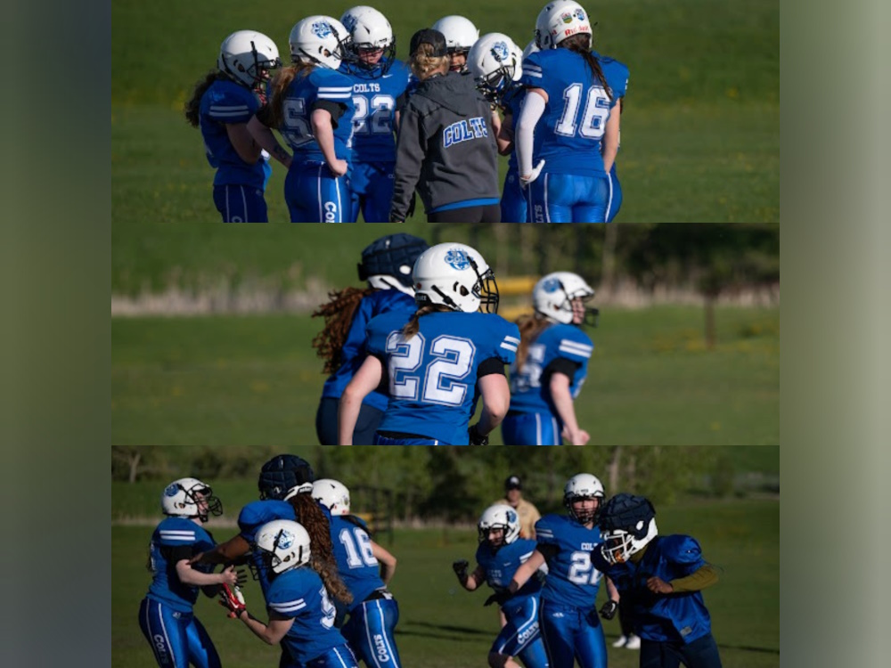 The South Calgary Female Colts tackle football team will host a camp at the Strathmore Sports Centre on January 11.