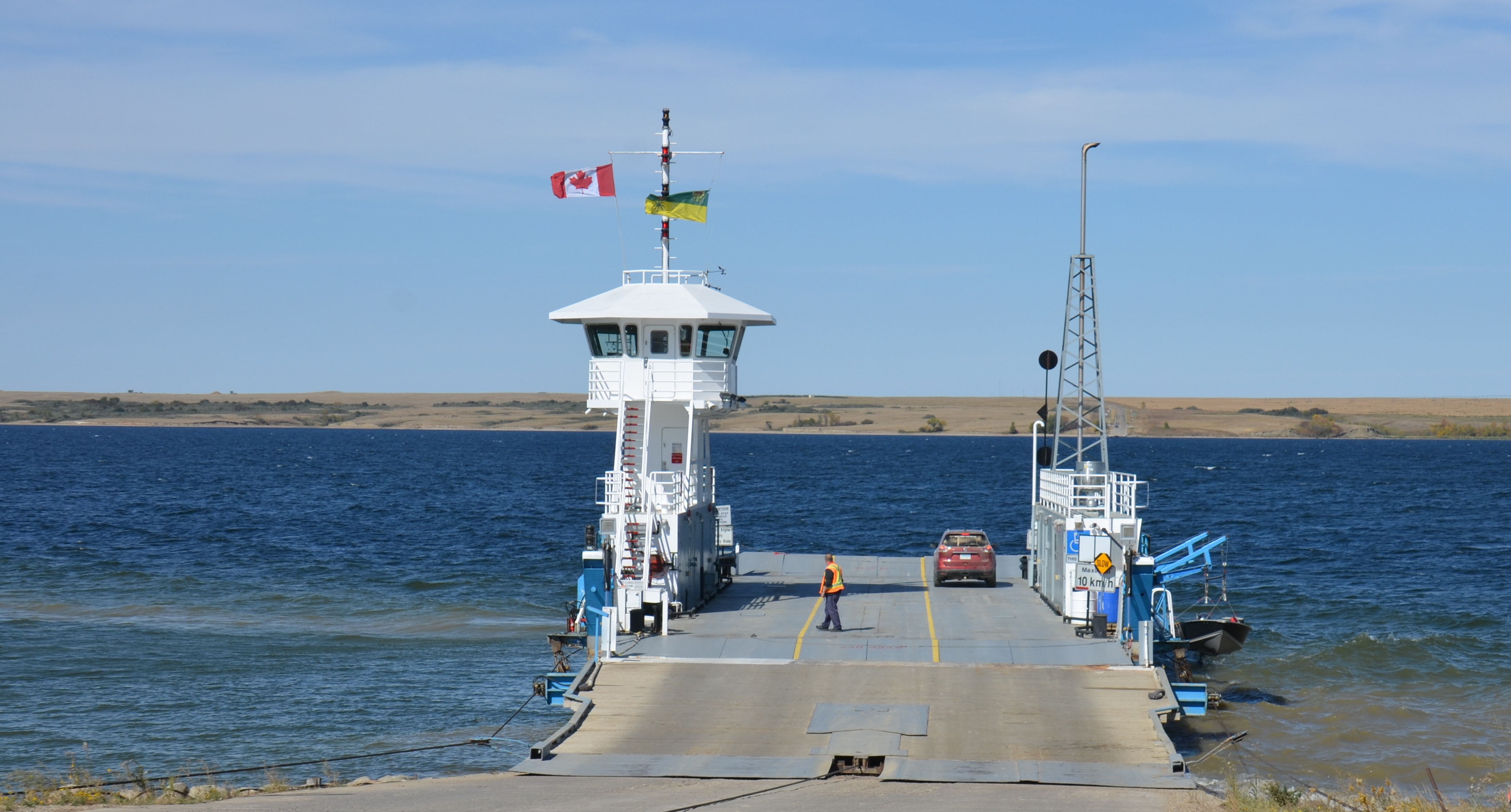 A file photo of the Riverhurst Ferry waiting to take on passengers in the late summer