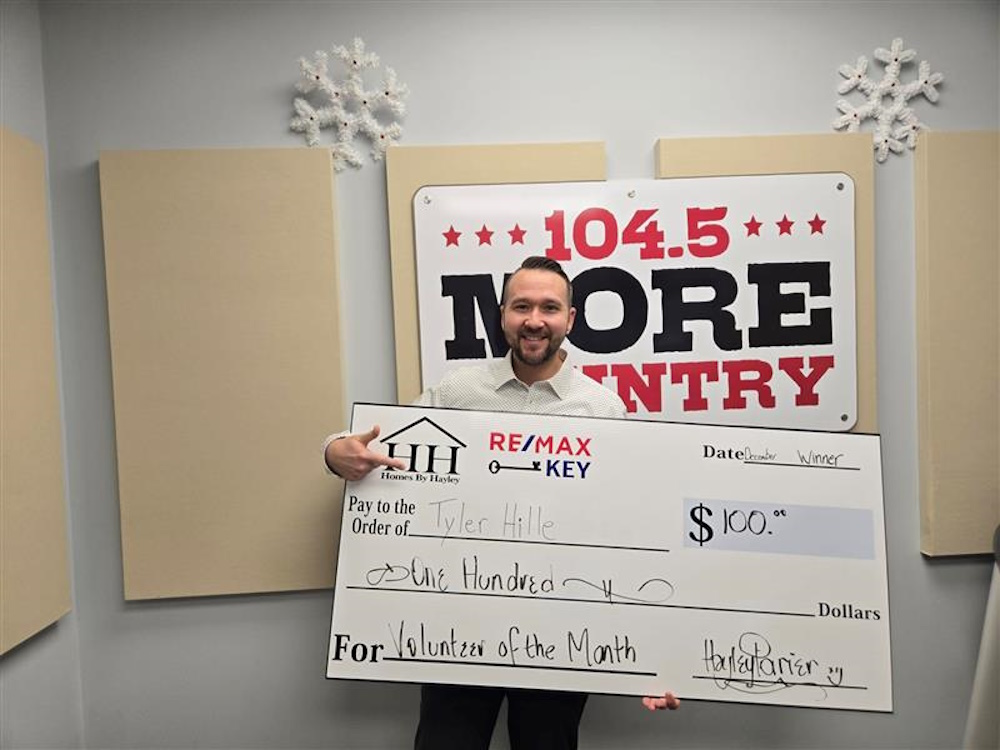 The Volunteer of the Month for December is Tyler Hille.