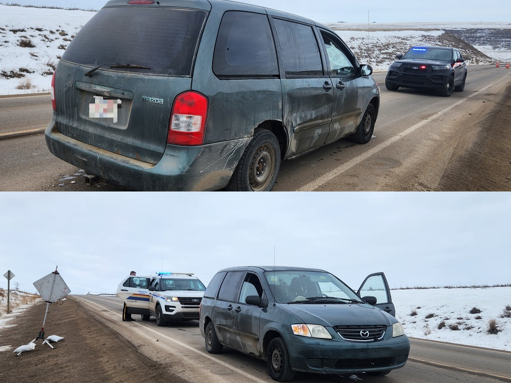 Drumheller RCMP arrested two Calgary residents after break and enter incident. 