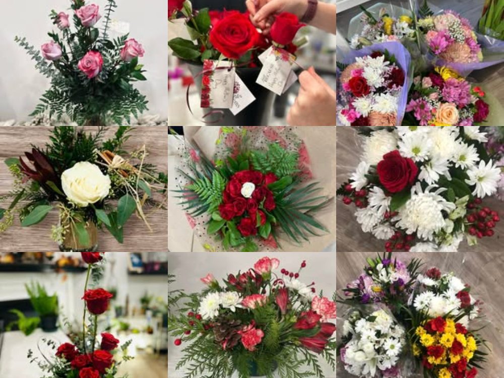 A local flower shop has begun preparing for Valentines Day. 