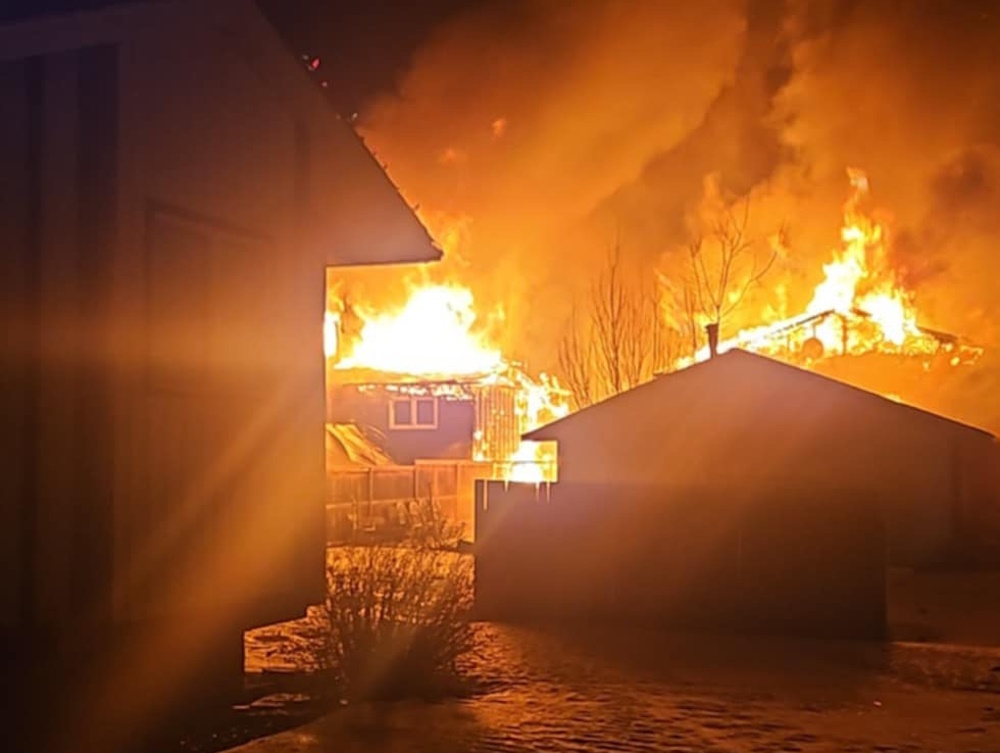 A fire ripped through the community of Irricana this past weekend.