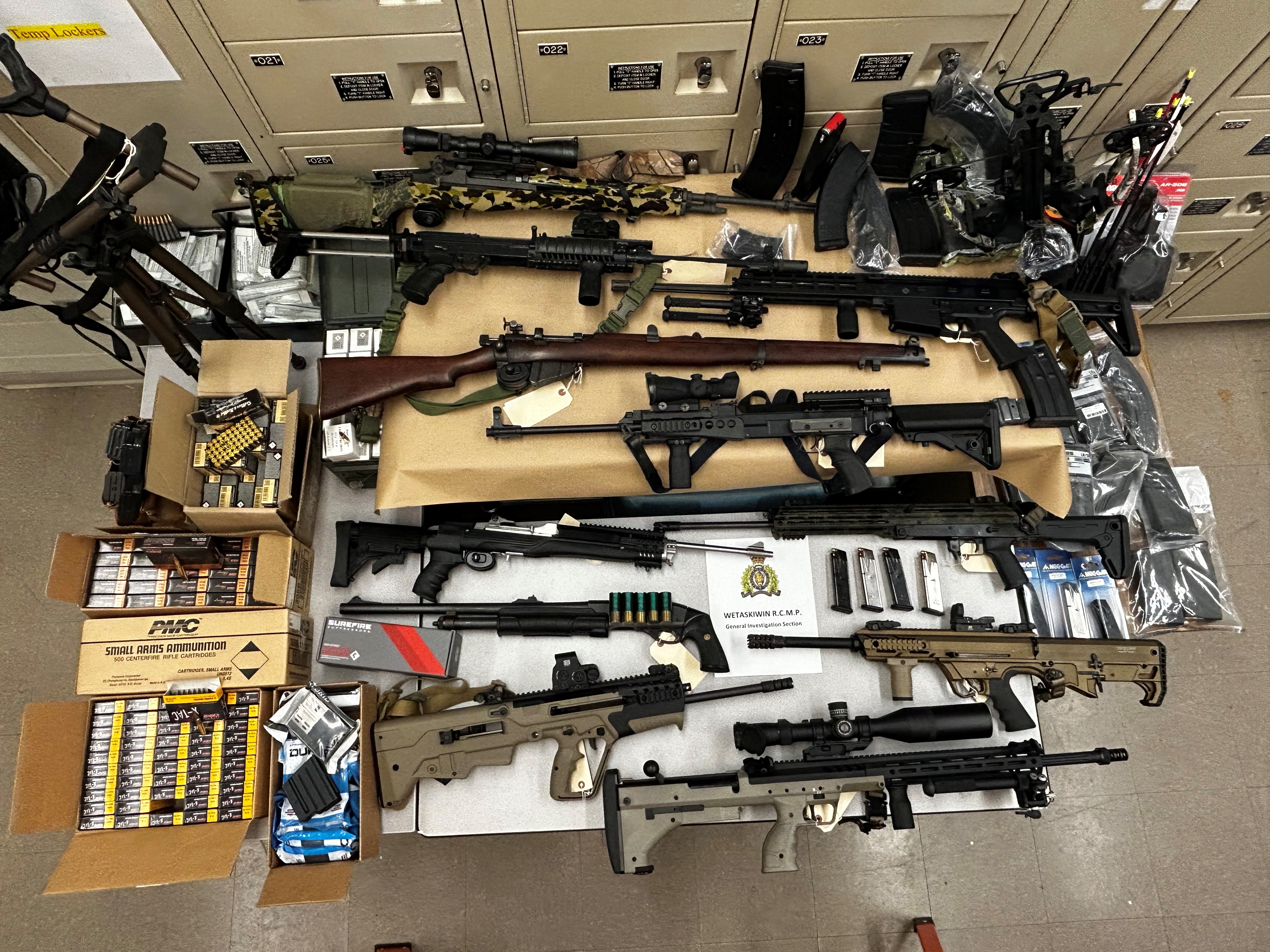 Items seized by Wetaskiwin RCMP.
