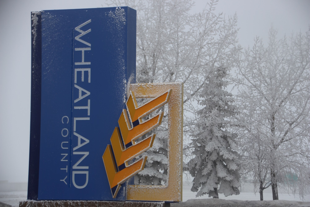 A new sign has been added at the Wheatland County municipal office building.